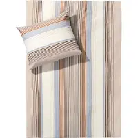 Dyckhoff Bettwäsche beige-braun 1x 135x200 cm + 1x 80x80 cm