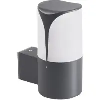 Kanlux S.A. PRESO Außenwandleuchte 18cm IP44, E27, Aluminium, Graphit-Biay