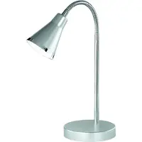 TRIO LED Tischlampe ARRAS titanfarbig