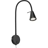 Briloner LEUCHTEN Bettleuchte "TUSA", schwarz (weiß, neutral), Leuchten, Bettleuchte