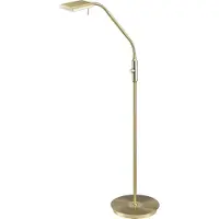 TRIO Bergamo Stehleuchte LED Metall/Glas weiß Sensordimmer