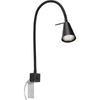 Briloner LED-Wandlampe Tuso, schwarz, Bettmontage, Metall Tuso, schwarz, für Schlafzimmer, Metall, Modern, LED Wandleuchte, Wandlampe Innen