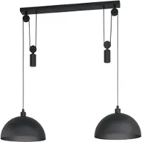 Eglo Winkworth 1, Schwarz, Schwarz, Stahl, Schwarz, Drinnen, 2 Glühbirne(n)