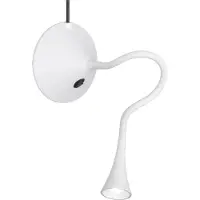 TRIO Flexible 2in1 Tischleuchte & Wandleuchte biegsam in Weiß Schreibtischlampe Büro