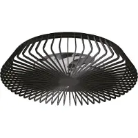 Mantra-Iluminacion Himalaya Deckenventilator mit Beleuchtung-Schwarz-mit Tunable White (2700K - 5000K)