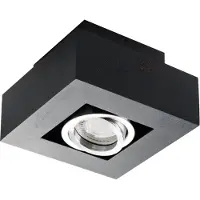 Kanlux S.A. Deckenleuchte Stobi in Schwarz GU10