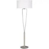 TRIO Designer Stehlampe modern mit Schirm Wohnzimmer Schlafzimmer Büro Esszimmer