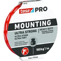 TESA Mounting PRO Ultra Strong 66792-00001-00 Monteringsbånd Hvid (L x B) 5 m x 19 mm 1 stk