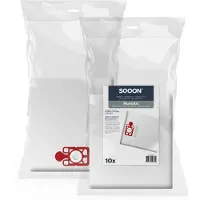 SQOON Staubsaugerbeutel 10 Stück Geeignet für Numatic Henry/James / PPR240, ersetzt Modell 604015, Ersatz-Staubbeutel mit hoher Filtration für optimale Staubaufnahme, langlebig und passgenau