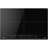Teka IZF 88700 MST, Schwarz, Integriert, 80 cm, Zonen-Induktionskochfeld, Glas, 7 Zone(n)