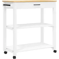 vidaXL Küchenwagen MONZA 84x40x88,5 cm Massivholz Kiefer