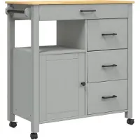 vidaXL Küchenwagen MONZA 84x40x88,5 cm Massivholz Kiefer