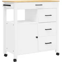 vidaXL Küchenwagen MONZA 84x40x88,5 cm Massivholz Kiefer