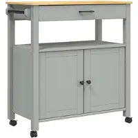 vidaXL Küchenwagen MONZA 84x40x88,5 cm Massivholz Kiefer