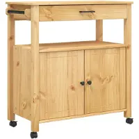 vidaXL Küchenwagen MONZA 84x40x88,5 cm Massivholz Kiefer