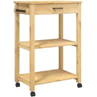 vidaXL Küchenwagen MONZA 60x40x88,5 cm Massivholz Kiefer