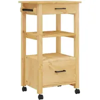 vidaXL Küchenwagen MONZA 48x40x88,5 cm Massivholz Kiefer