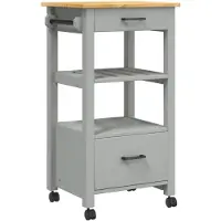 vidaXL Küchenwagen MONZA 48x40x88,5 cm Massivholz Kiefer