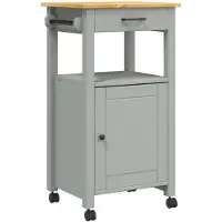 vidaXL Küchenwagen MONZA 48x40x88,5 cm Massivholz Kiefer