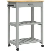 vidaXL Küchenwagen MONZA 60x40x88,5 cm Massivholz Kiefer