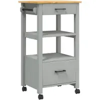vidaXL Küchenwagen MONZA 48x40x88,5 cm Massivholz Kiefer