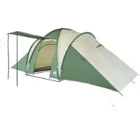 DKD Home Decor vidaXL Kuppel-Familienzelt 6 Personen Grün Wasserdicht