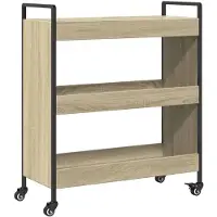 vidaXL Küchenwagen Sonoma-Eiche 70x30x82 cm Holzwerkstoff