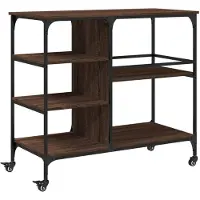 vidaXL Küchenwagen Braun Eichen-Optik 100x45x89,5 cm Holzwerkstoff