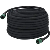 vidaXL Tropfschlauch Schwarz 0,6" 50 m Gummi