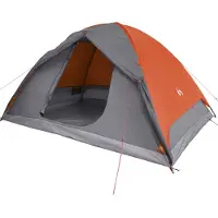 vidaXL Kuppel-Campingzelt 6 Personen Orange Wasserdicht