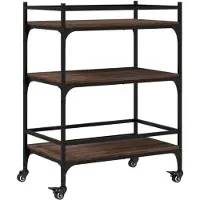 vidaXL Küchenwagen Braun Eichen-Optik 65x40x86,5 cm Holzwerkstoff
