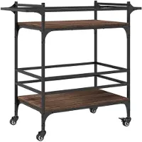 vidaXL Küchenwagen Braun Eichen-Optik 82x40x78,5 cm Holzwerkstoff