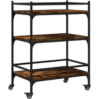 vidaXL Küchenwagen Räuchereiche 65x40x86,5 cm Holzwerkstoff