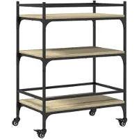 vidaXL Küchenwagen Sonoma-Eiche 65x40x86,5 cm Holzwerkstoff