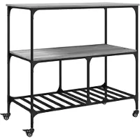 vidaXL Küchenwagen Grau Sonoma 100x50x95 cm Holzwerkstoff