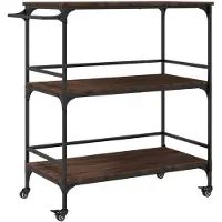 vidaXL Küchenwagen Braun Eichen-Optik 100,5x50x105 cm Holzwerkstoff