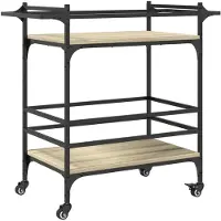 vidaXL Küchenwagen Sonoma-Eiche 82x40x78,5 cm Holzwerkstoff