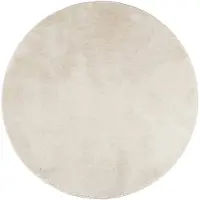 vidaXL Teppich OVIEDO Kurzflor Beige Ø 160 cm