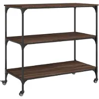 vidaXL Küchenwagen Braun Eichen-Optik 102x50x95 cm Holzwerkstoff