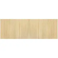 vidaXL Teppich Rechteckig Hell Natur 70x200 cm Bambus