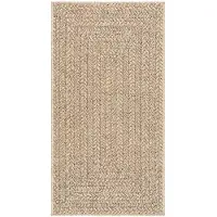 vidaXL Teppich ZIZUR 60x110 cm Jute-Optik Indoor und Outdoor
