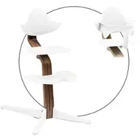 Stokke Nomi Bundle Hochstuhl Walnuss inkl. Babyset, weiss