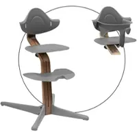 Stokke Nomi Bundle Hochstuhl Walnuss inkl. Babyset, grau