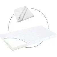 Träumeland Bundle Matratze Softwash Anti Allergiker inkl. Molton-Matratzenauflage 60x120 cm, weiss