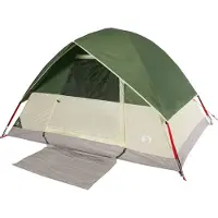 vidaXL Kuppel-Campingzelt 4 Personen Grün Wasserdicht