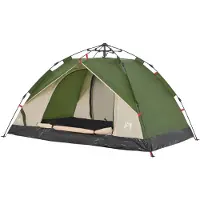 vidaXL Kuppel-Campingzelt 3 Personen Grün Quick Release