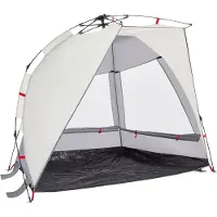 vidaXL Strandzelt 2 Personen Grau Quick Release Wasserdicht