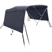 vidaXL 3-Bow Bimini-Top mit Seitenteilen 183x(170-182)x137 cm