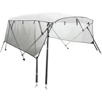 vidaXL 4-Bow Bimini-Top mit Mesh-Seitenteilen 243x(200-213)x137 cm