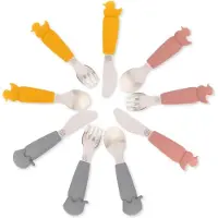 Eco rascals Kinderbesteck Set 3-teilig, Elefant petrol